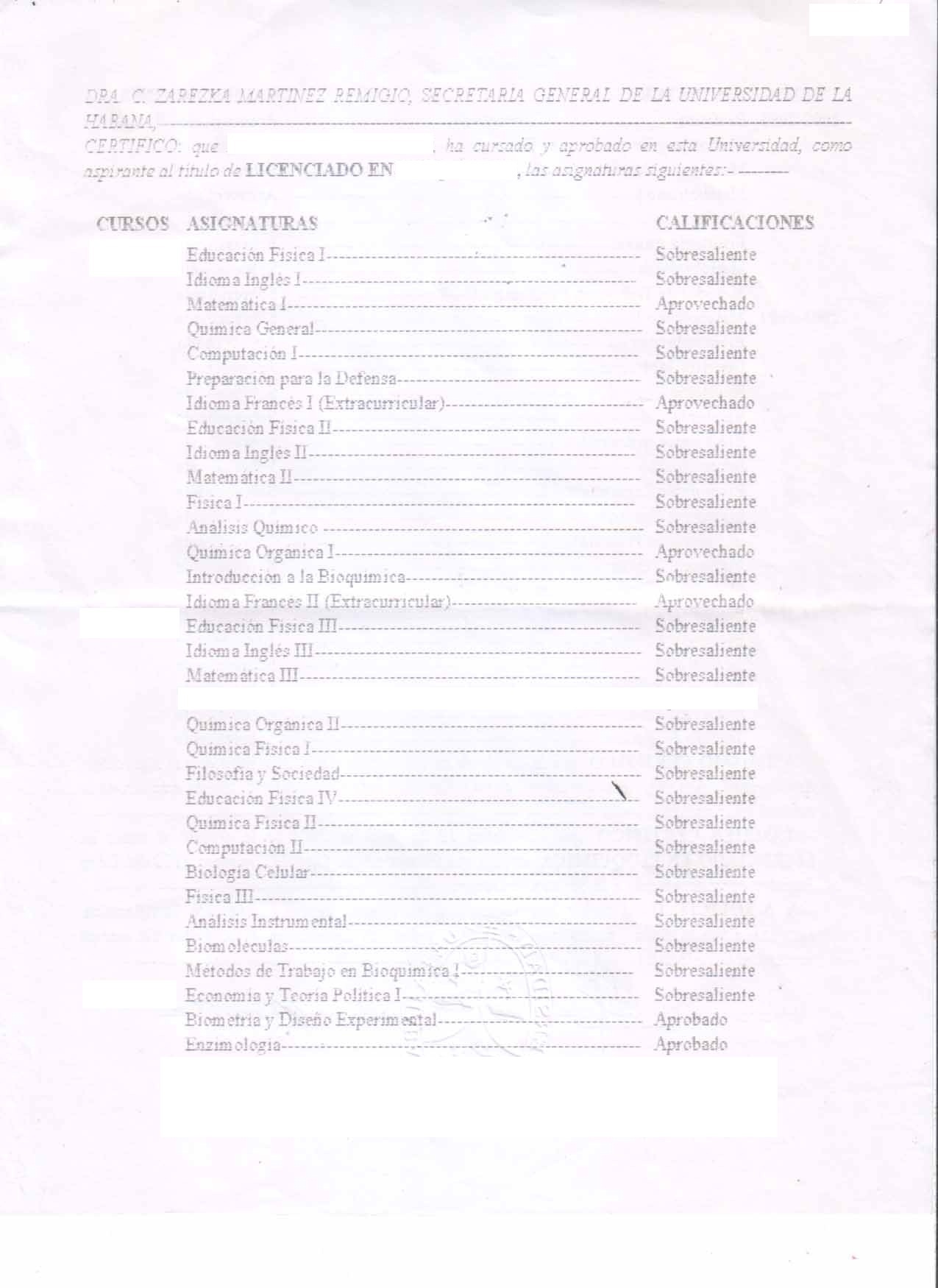 Cuban school records Cuban school records